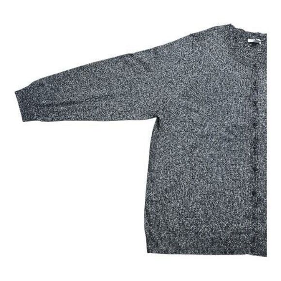 Croft & Barrow Women Cardigan Plus Size 2X Button Heather Black Silver Sparkle - Picture 3 of 12